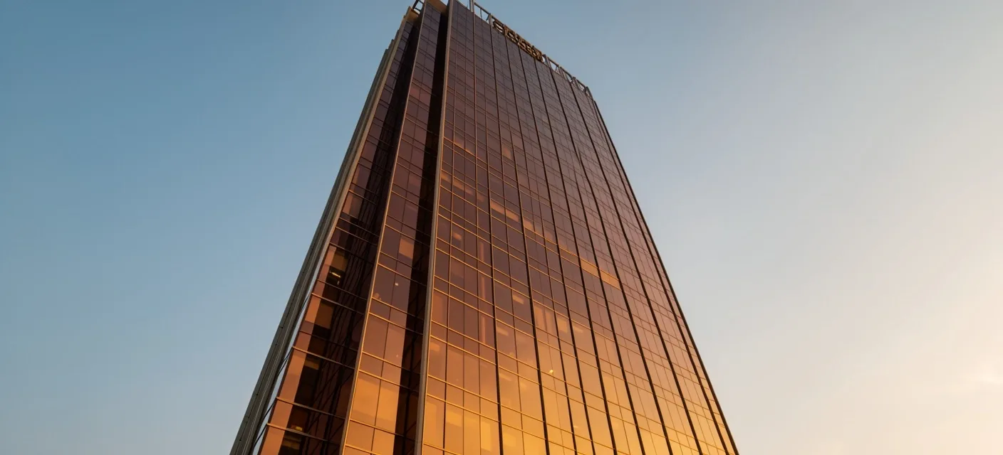 Office tower in the Senayan business district of Jakarta